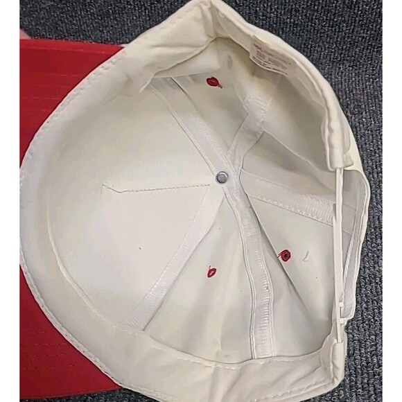 Vintage Conproco Yupoong SnapBack Trucker Hat Cap White/Red - Picture 6 of 7
